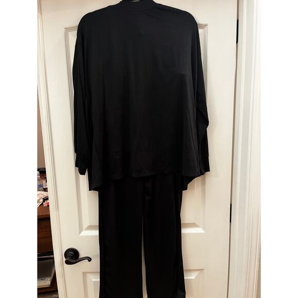 Live2Lounge 2-Piece Lounge Set (Cardigan & Pants) - Black, Size M - Picture 7 of 9